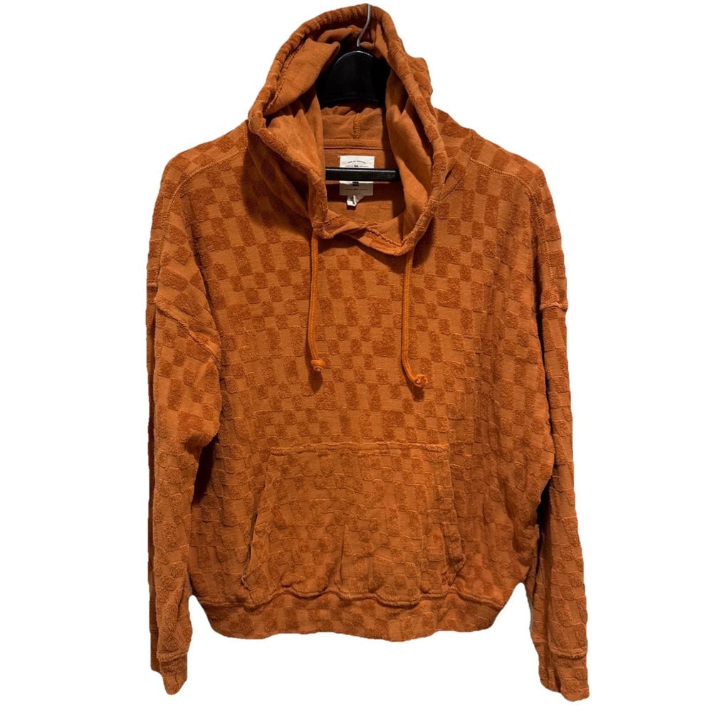 Billabong Womens Rust Orange Shoreline Sands Jacquard Looped Terry Hoodie Size M